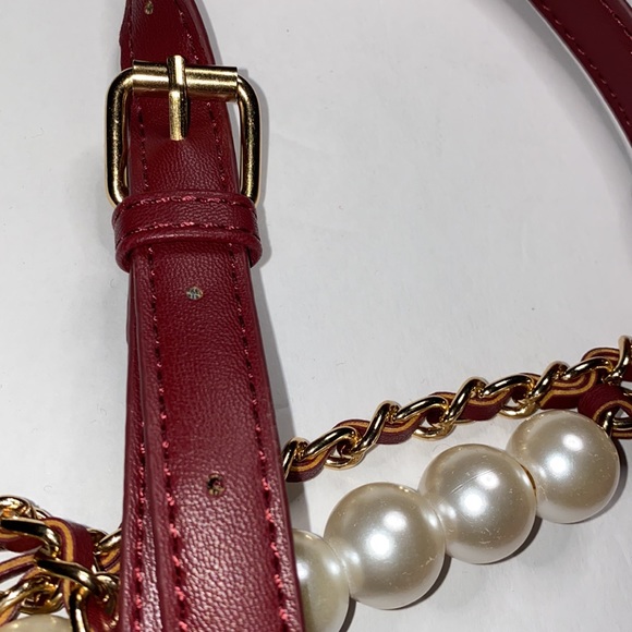 Badgley Mischka studded crossbody in wine NWT - Picture 8 of 13